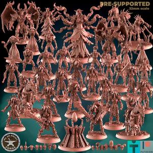 Undeads V3 BUNDLE (29 Unique Pre-supported STLs)