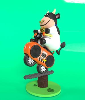 fan art M kart world cow