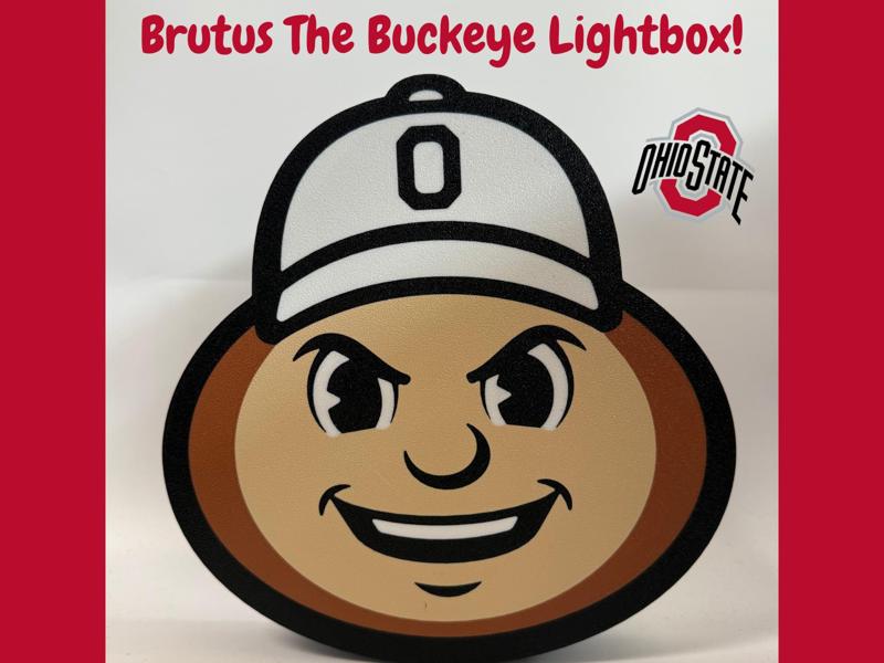 Brutus The Buckeye Lightbox - Ohio State