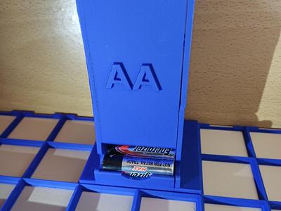Gridfinity(42x42mm) AA batery dispenser