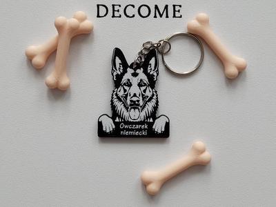 German Shepherd keychain