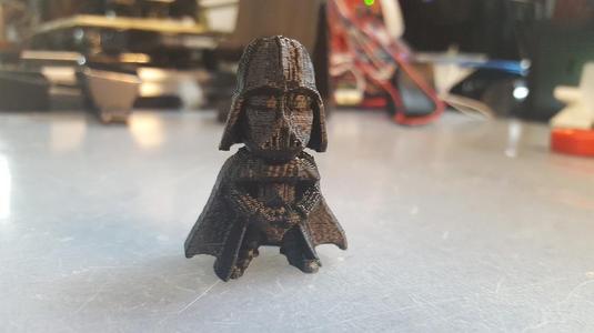 Cute Darth Vader with Low poly head