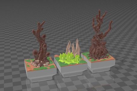 Basic Dead Jungle Terrain 03 (FreeBlocks Compatible)