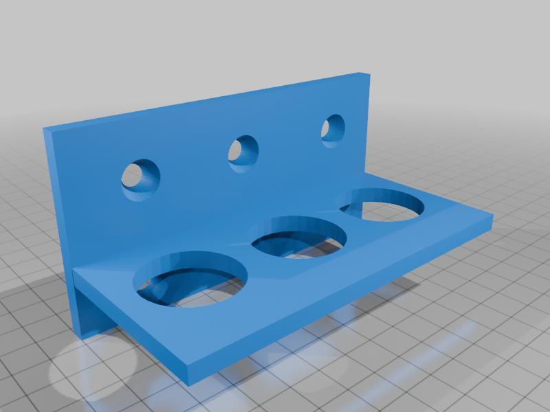 Round tool holder. With countersunk srewholes.