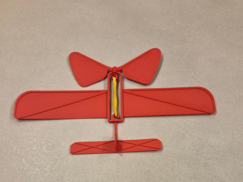 Mini Rubber Band Powered Airplane