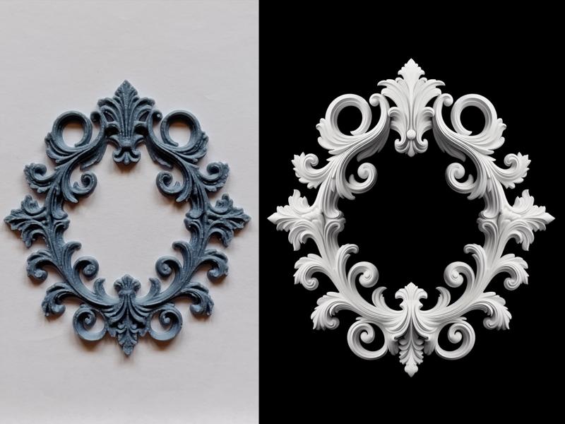 Round decorative frieze