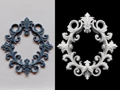 Round decorative frieze