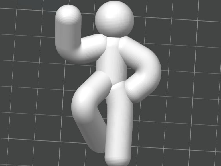 Helpful Stickman - Refrigerator Magnet