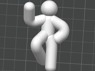 Helpful Stickman - Refrigerator Magnet