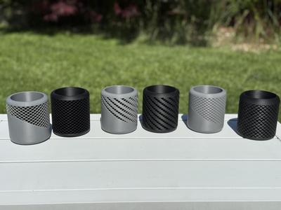 Diamond-shaped pencil holder