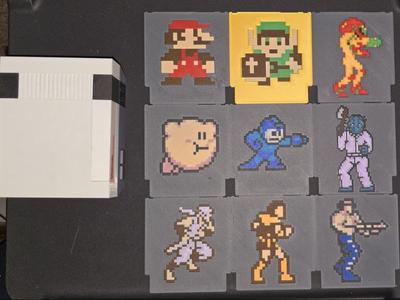 NES coasters (games and console)