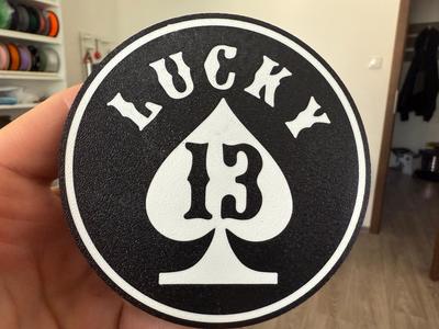 Lucky 13 coaster