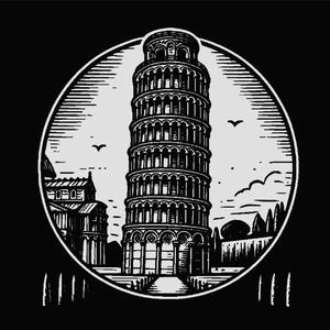 The Leaning Tower of Pisa Lamp/Deco With Easy Solution For Front!