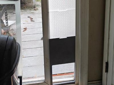 Doggie Door for sliding patio door ~12-15 lb dog