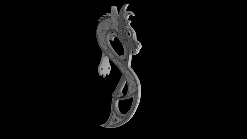 Viking dragon ornament