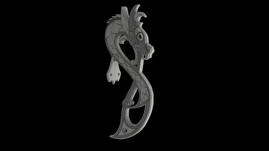 Viking dragon ornament
