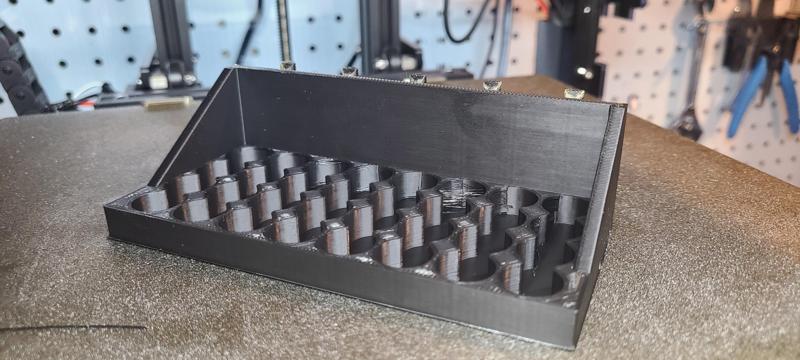 Pegboard AA Battery Tray