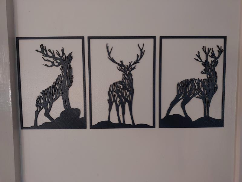 Deer wall art