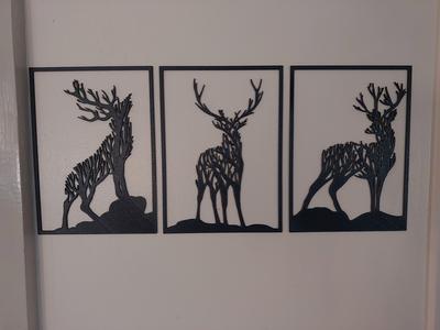 Deer wall art