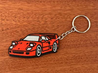Ferrari F40 Tooned Keychain
