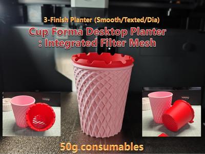 Desktop EcoPlanter: Mesh Filter, Support-Free