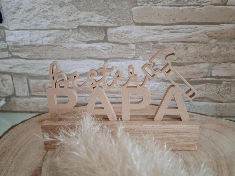 Block building strip "best dad" Father's Day