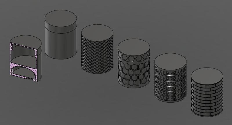Jar with false bottom (no supports required)