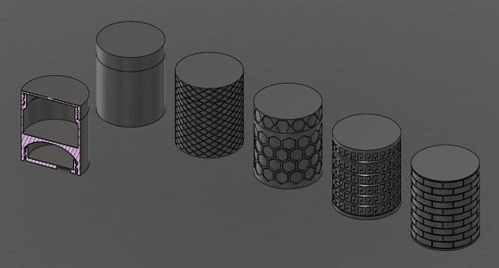 Jar with false bottom (no supports required)