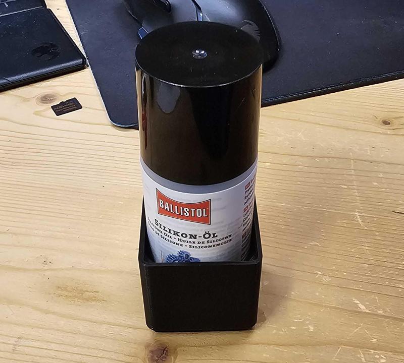 Gridfinity Halter für Ballistol Silikonölflasche / Gridfinity Holder for Ballistol Silicone Oil Bottle