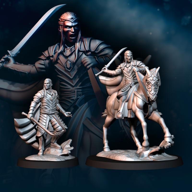 Lord of Bloody High Elves - Foot and Mounted | Bloody Elves | Davale Games | Fantasy