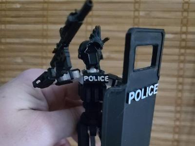 Dummy13 POLICE plate carrier name tag
