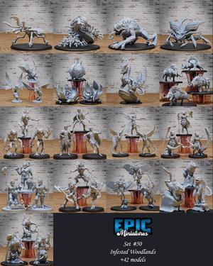 Infested Woodlands Set / Insect & Plant Encounter / Forest Collection / Pre-Supported