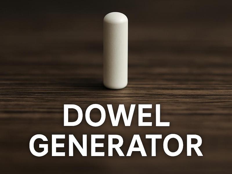 Dowel Generator – Right When You Need It