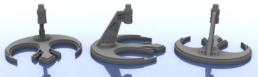 Micro Machines - Star Wars Stands - Rebel Alliance