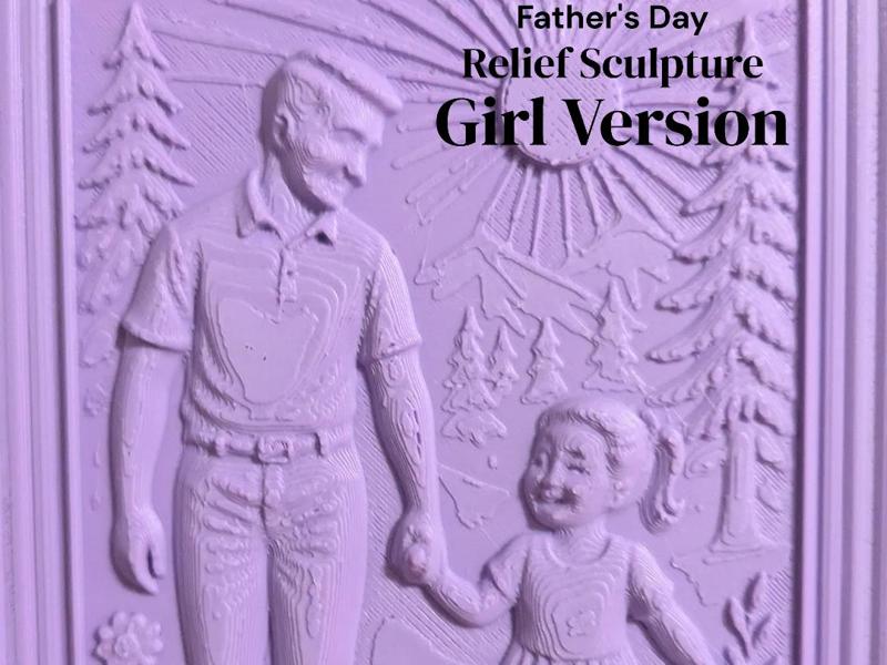 Father's Day Relief Sculpture Gift