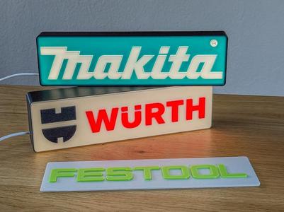 LED Lightbox – Makita | Festool | Würth | Bosch