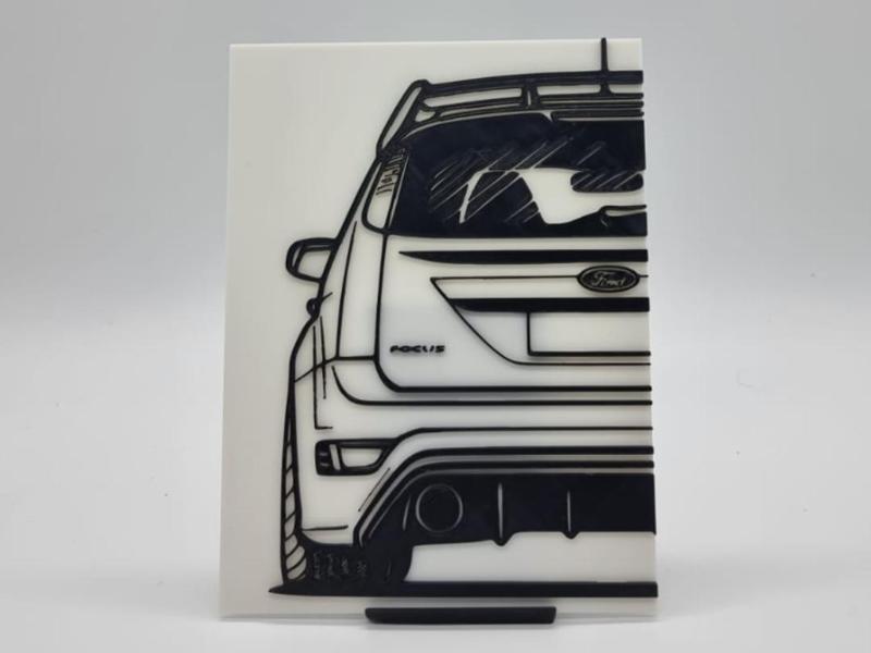 2D Wall Art Ford Focus RS 