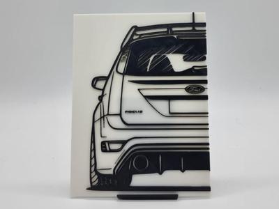 2D Wall Art Ford Focus RS 