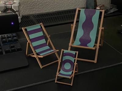 Beach chair V2! (Print in Place)