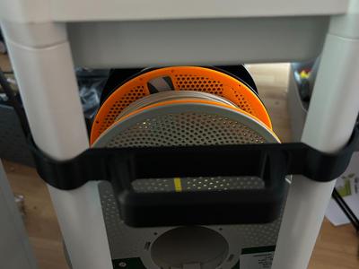Handle for Ikea Vesken rolling shelf