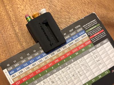 Golf Scorecard Caddy – 4-in-1 Golf Bag Clip