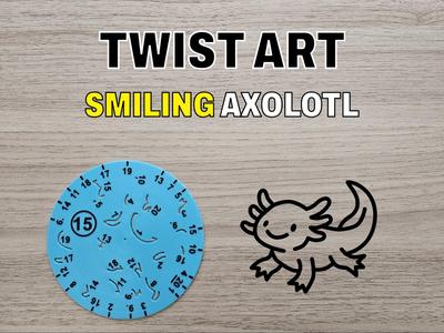 Twist Art 15 Axolotl - Rotary Drawing Stencil