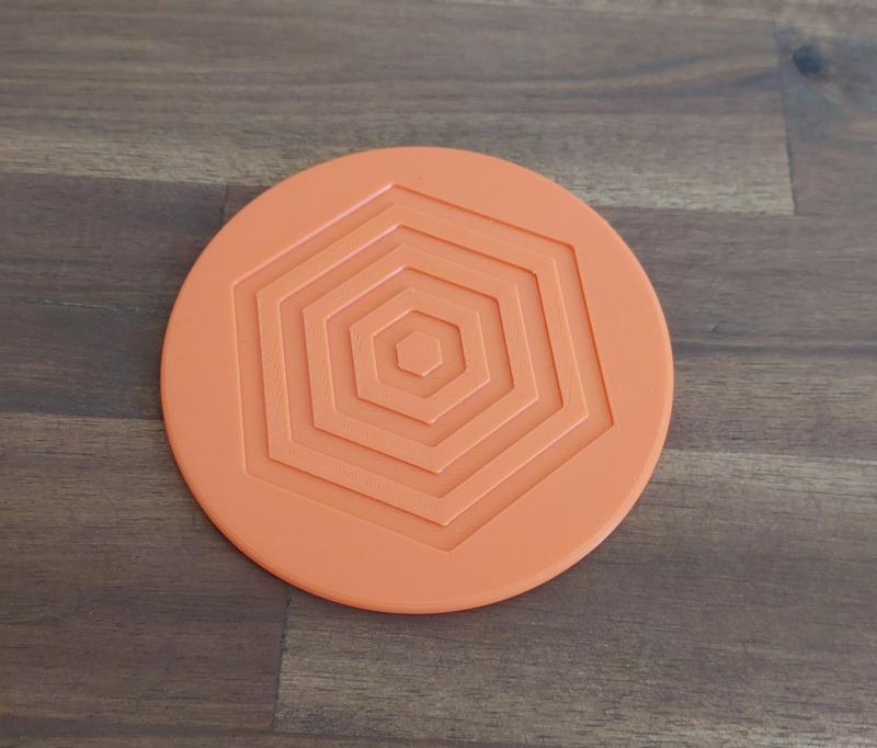 Coaster Set with hexagonal pattern 80mm/100mm/120mm