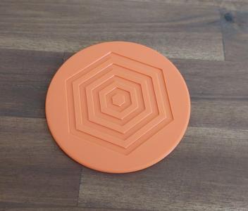 Coaster Set with hexagonal pattern 80mm/100mm/120mm