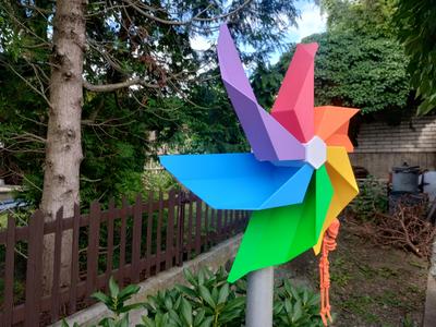 Low poly pinwheel