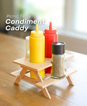 Picnic Table Condiment Caddy