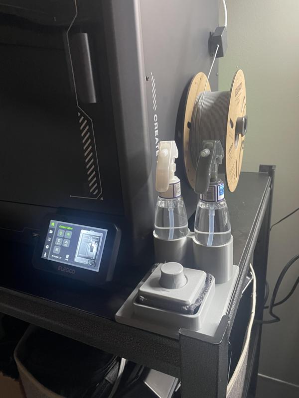 Clean Station for: Build Plate Cleaner Microfiber Holder