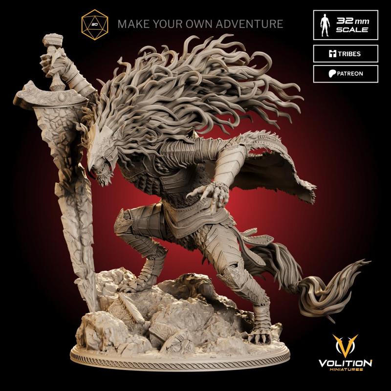 Black Blade | Miniature | For Board Game | Pre-supported