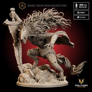 Black Blade | Miniature | For Board Game | Pre-supported