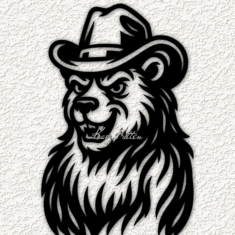 bear hat 5 wall art home decor